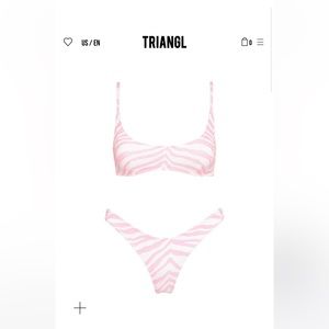 triangl swimsuit size small maci zebra punch